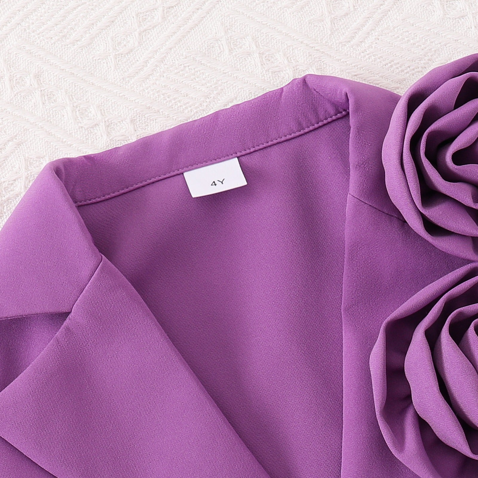 Three-dimensional Flower Suit Jacket Tank Top Trousers Multi-piece Set (Available)