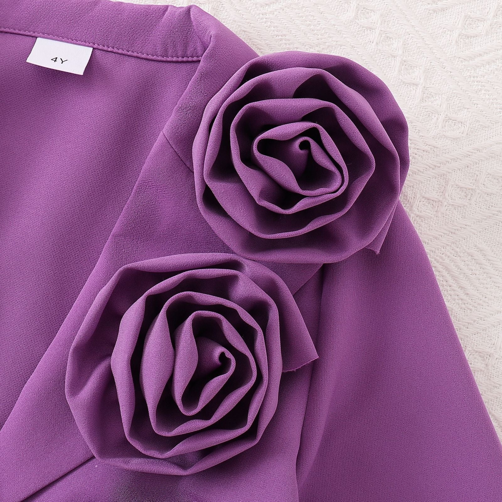 Three-dimensional Flower Suit Jacket Tank Top Trousers Multi-piece Set (Available)