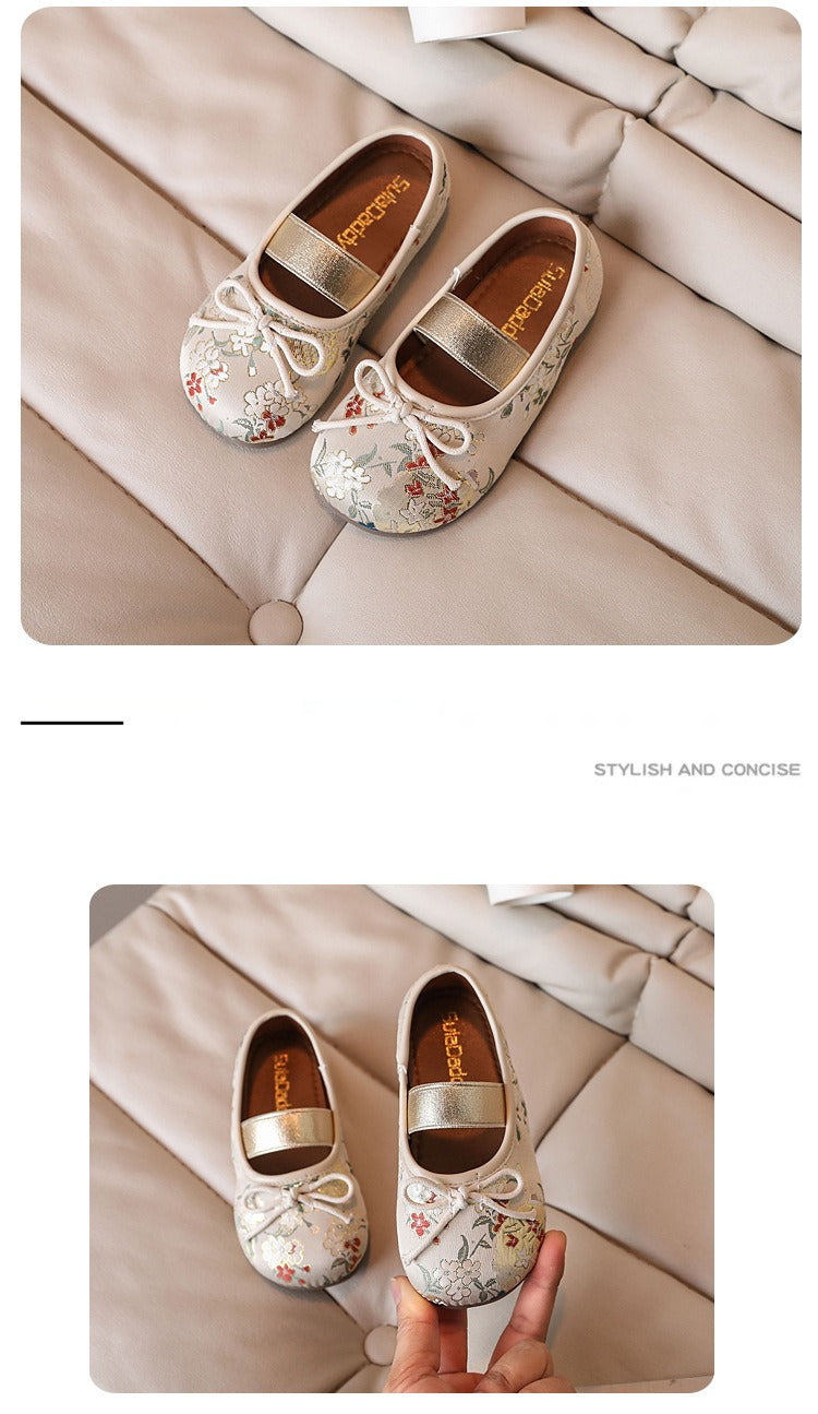 Children's Bow Slip-On Princess Shoes