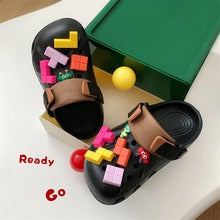 Closed toe slippers soft-soled shoes
