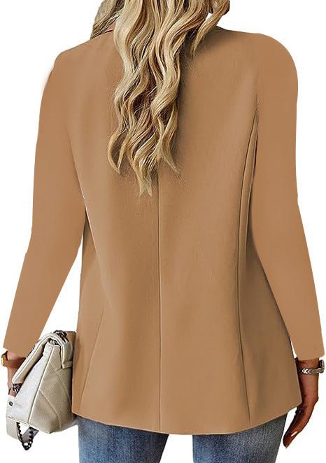 Ins Lapel Button Jacket Fashion Commuter Casual Suit Jacket Women's Long-sleeved Tops Outwear Clothing (Available) - Mom & Kids