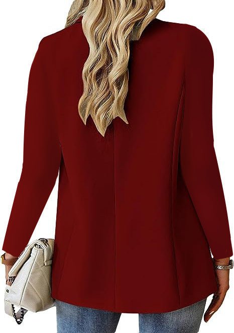 Ins Lapel Button Jacket Fashion Commuter Casual Suit Jacket Women's Long-sleeved Tops Outwear Clothing (Available) - Mom & Kids