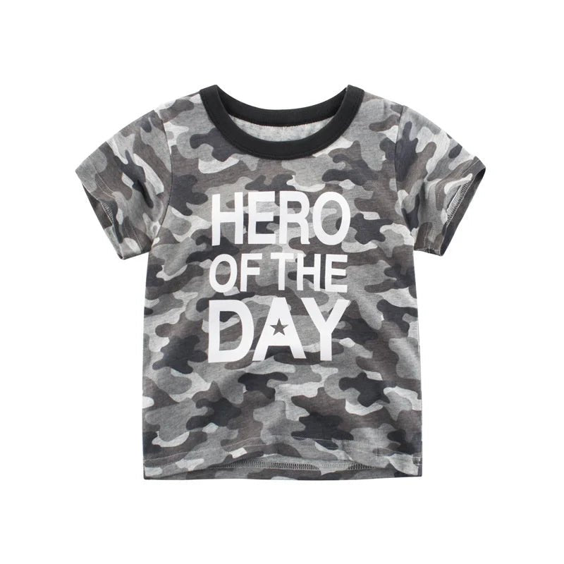 Jumping Meters Hot Selling Boys Girls Summer Baby T Shirts Short Sleeve Cartoon Cars Toddler Tees Tops Boys Girls Clothing - Mom & Kids