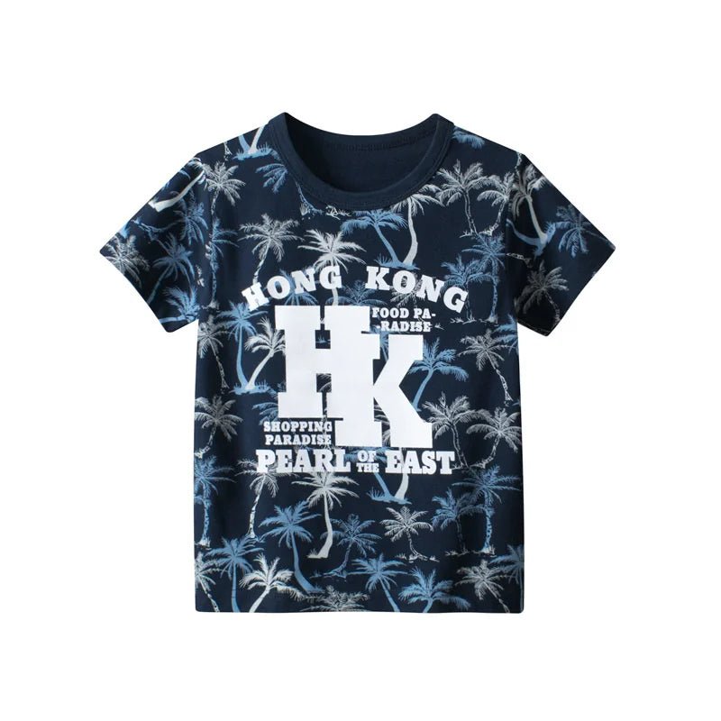 Jumping Meters Hot Selling Boys Girls Summer Baby T Shirts Short Sleeve Cartoon Cars Toddler Tees Tops Boys Girls Clothing - Mom & Kids