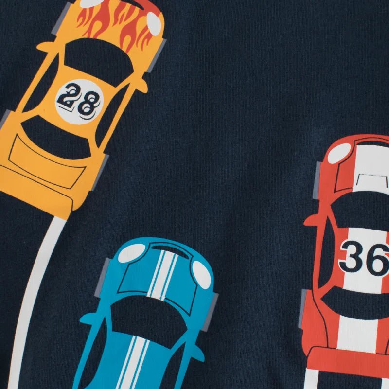 Jumping Meters Hot Selling Boys Girls Summer Baby T Shirts Short Sleeve Cartoon Cars Toddler Tees Tops Boys Girls Clothing - Mom & Kids