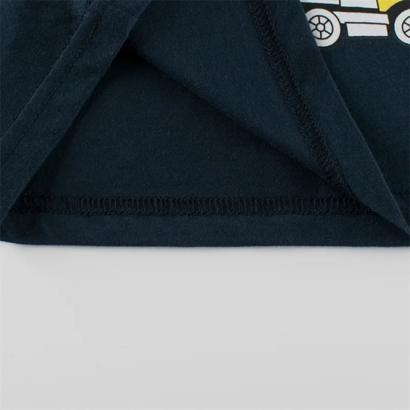 Jumping Meters Hot Selling Boys Girls Summer Baby T Shirts Short Sleeve Cartoon Cars Toddler Tees Tops Boys Girls Clothing - Mom & Kids