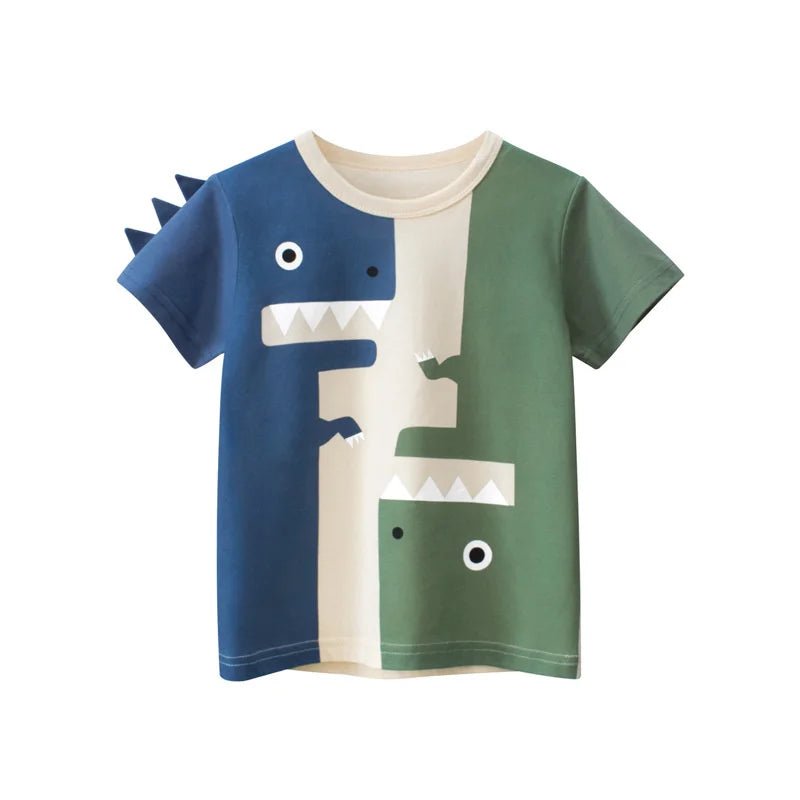 Jumping Meters Hot Selling Boys Girls Summer Baby T Shirts Short Sleeve Cartoon Cars Toddler Tees Tops Boys Girls Clothing - Mom & Kids