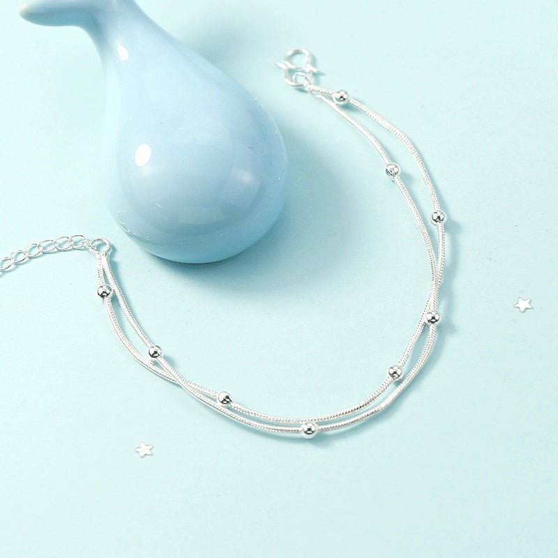 Korean Style Silver Plated Fashion Personality Anklet For Women (Available) - Mom & Kids