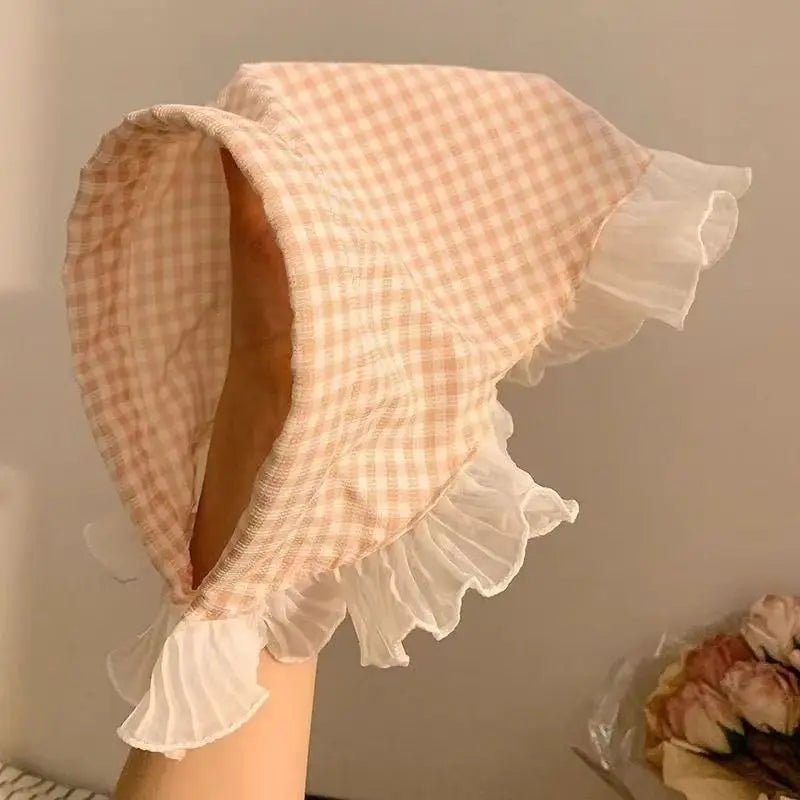 Lace Triangular Hair Scarf Headband Square Headscarf Hairband Turban Bandage Bandana Headband Women Headwarp Hair Accessories - Mom & Kids