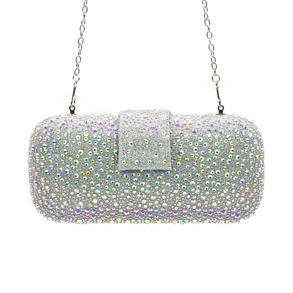 Luxury Designer Pumps Women Full Rhinestone Designer Shoe and Bag Sets From Italy - Mom & Kids