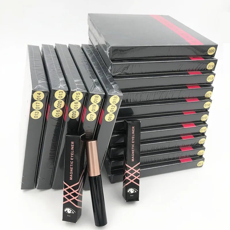 Magnetic eyelashes kit with reusable 3D false lashes and magnetic eyeliner pen for natural eye makeup