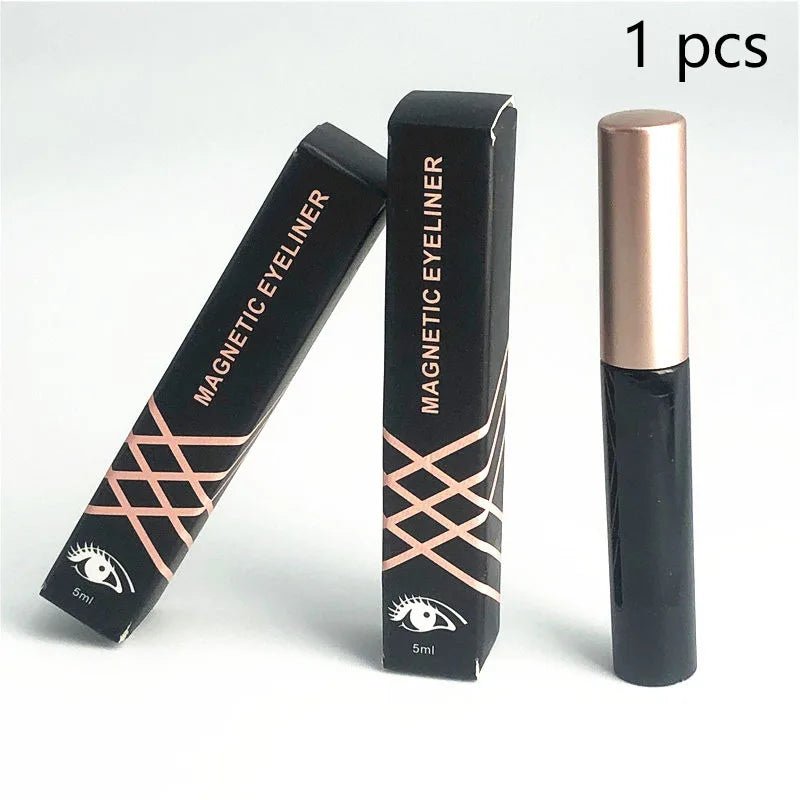 Magnetic eyelashes kit with reusable 3D false lashes and magnetic eyeliner pen for natural eye makeup