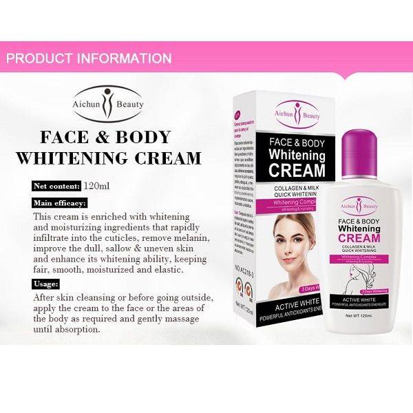 Milk Face Body Whitening Cream Bangladesh natural glow skincare cream