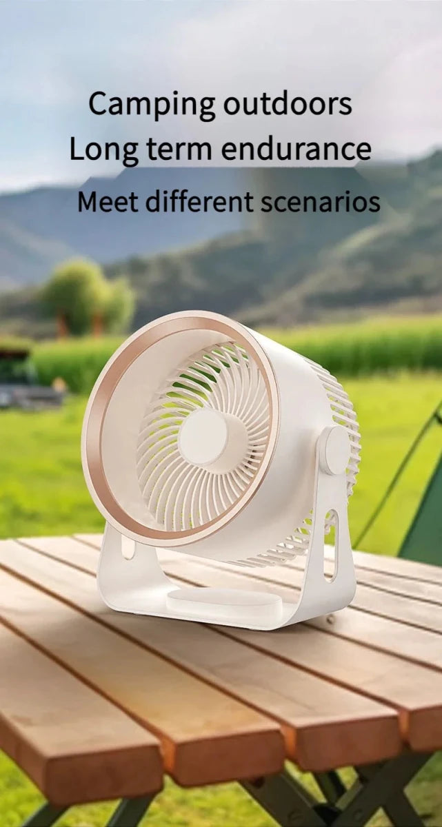 🪭 Multifunctional 360° Rotation Portable Rechargeable Air Cooling Circulating Fan!! ( Available ) - Mom & Kids
