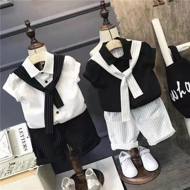 New Boy 2 pcs Clothing Set Kids Clothes Suits Children Clothes Sets Baby Outfits Summer - Mom & Kids