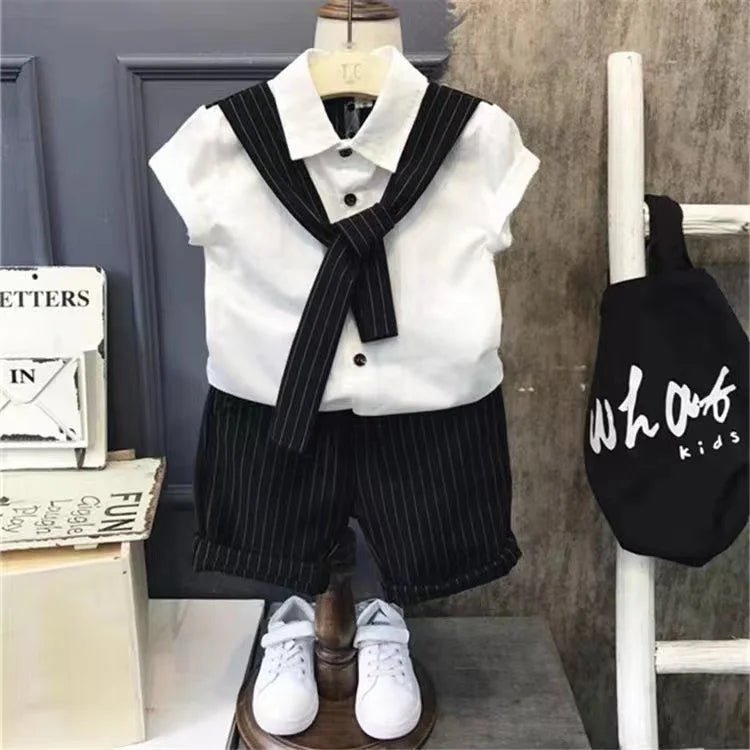 New Boy 2 pcs Clothing Set Kids Clothes Suits Children Clothes Sets Baby Outfits Summer - Mom & Kids