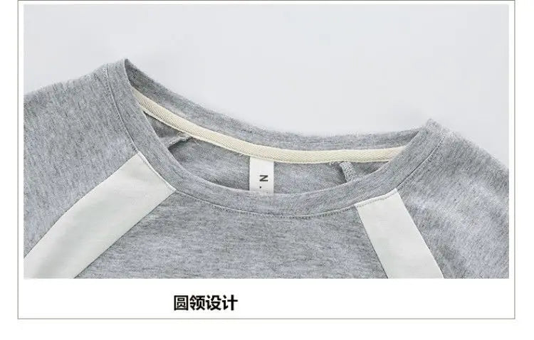 New Children's Cool Loose Fit Sportswear Korean Edition Baby Short Sleeve T-shirt 2 Pieces - Mom & Kids