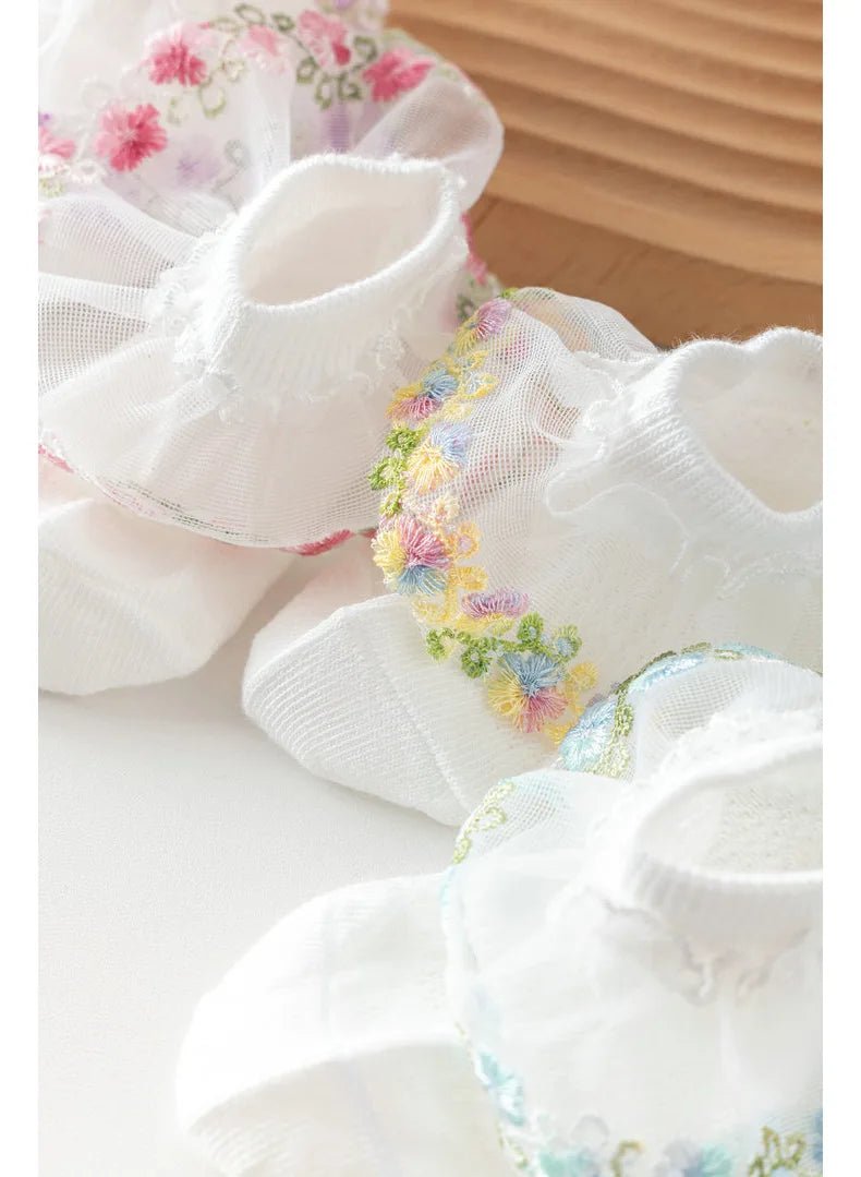 New Children's Socks With Lace Princess Girls Frilly Sock Soft Infant Baby Socken White Socks For Kids 0-10Years High Quality - Mom & Kids
