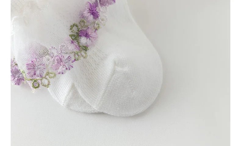 New Children's Socks With Lace Princess Girls Frilly Sock Soft Infant Baby Socken White Socks For Kids 0-10Years High Quality - Mom & Kids