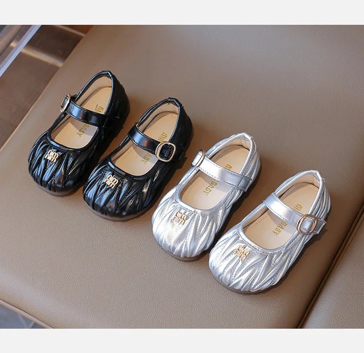 New Style Small Girls' Fashion Versatile Medium and Large Children's Soft Bottom Princess Shoes - Mom & Kids