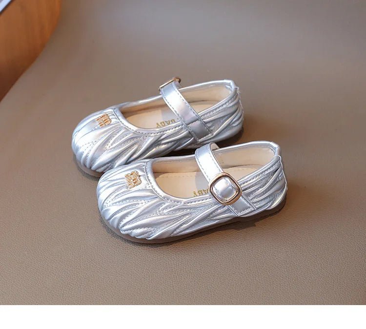 New Style Small Girls' Fashion Versatile Medium and Large Children's Soft Bottom Princess Shoes - Mom & Kids