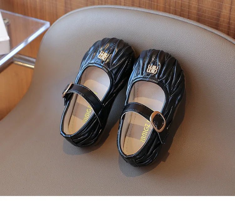New Style Small Girls' Fashion Versatile Medium and Large Children's Soft Bottom Princess Shoes - Mom & Kids