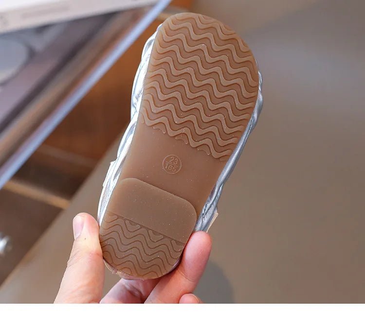 New Style Small Girls' Fashion Versatile Medium and Large Children's Soft Bottom Princess Shoes - Mom & Kids