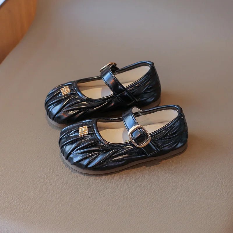 New Style Small Girls' Fashion Versatile Medium and Large Children's Soft Bottom Princess Shoes - Mom & Kids