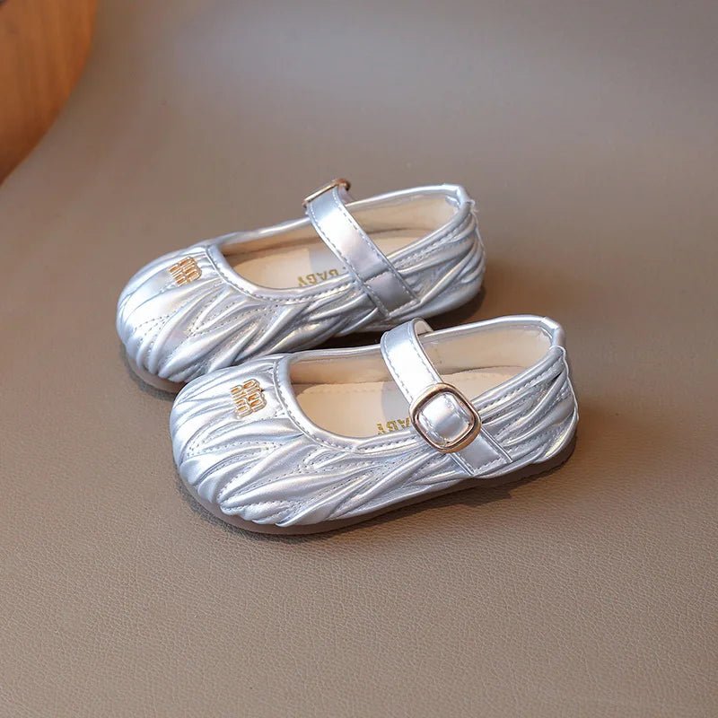 New Style Small Girls' Fashion Versatile Medium and Large Children's Soft Bottom Princess Shoes - Mom & Kids