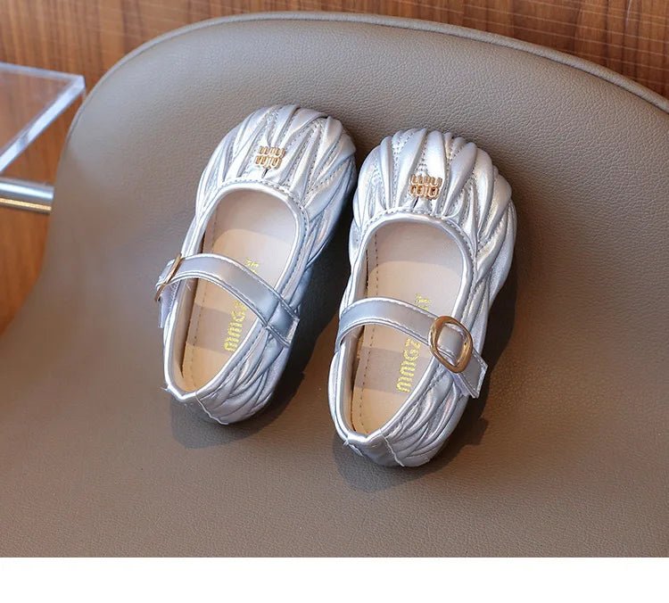 New Style Small Girls' Fashion Versatile Medium and Large Children's Soft Bottom Princess Shoes - Mom & Kids