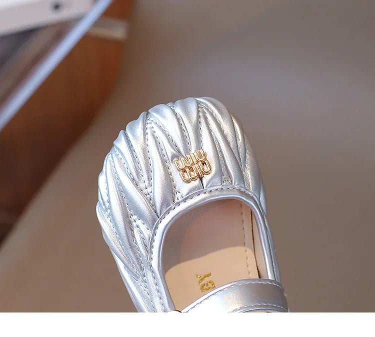 New Style Small Girls' Fashion Versatile Medium and Large Children's Soft Bottom Princess Shoes - Mom & Kids