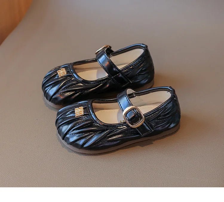 New Style Small Girls' Fashion Versatile Medium and Large Children's Soft Bottom Princess Shoes - Mom & Kids