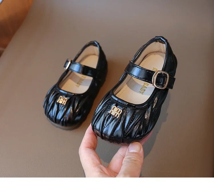 New Style Small Girls' Fashion Versatile Medium and Large Children's Soft Bottom Princess Shoes - Mom & Kids
