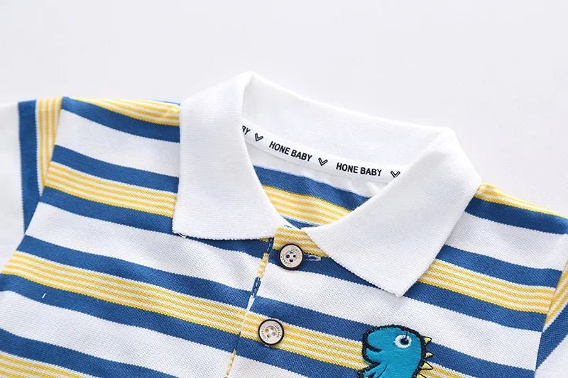 New Summer Baby Girls Clothes Suit Children Boys Striped T-Shirt Shorts 2Pcs/Sets Toddler Casual Cotton Costume Kids Tracksuits - Mom & Kids