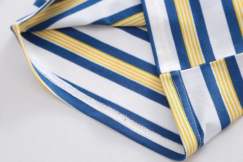 New Summer Baby Girls Clothes Suit Children Boys Striped T-Shirt Shorts 2Pcs/Sets Toddler Casual Cotton Costume Kids Tracksuits - Mom & Kids