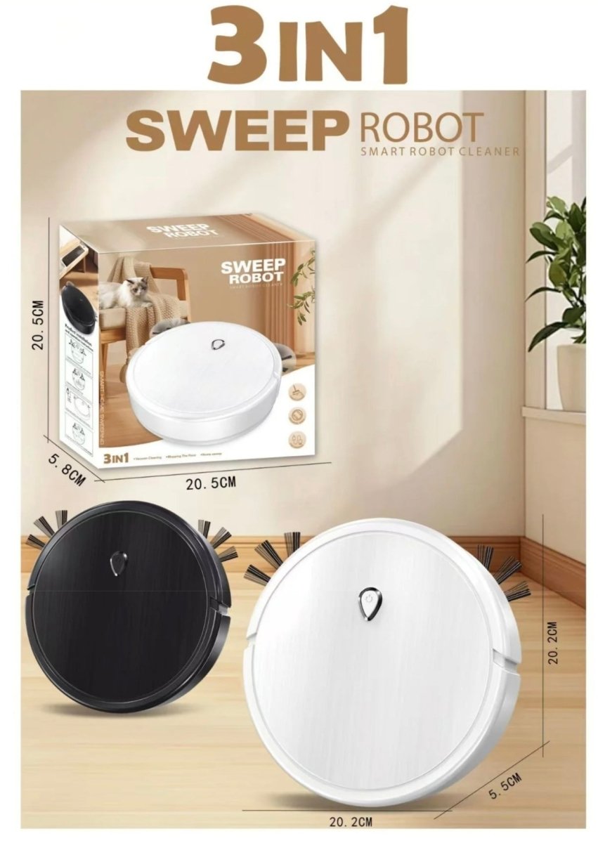 New USB rechargeable automatic 3 In One cleaning robot vacuum cleaner - Mom & Kids