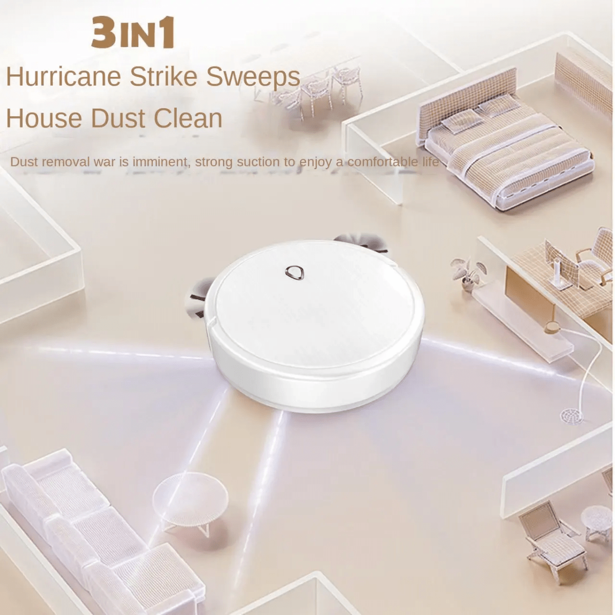 New USB rechargeable automatic 3 In One cleaning robot vacuum cleaner - Mom & Kids