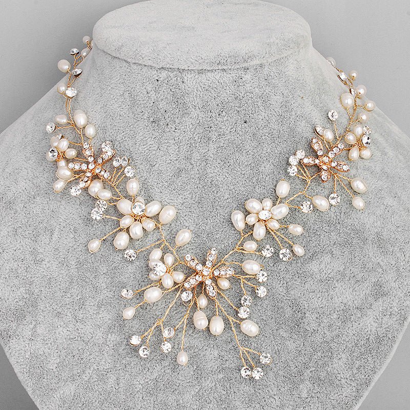 Pearl necklace and earring set (Available) - Mom & Kids