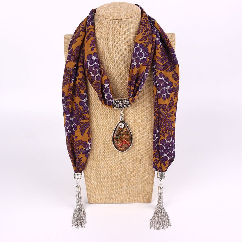 Pendant Scarf - Style 11 (Available) - Mom & Kids