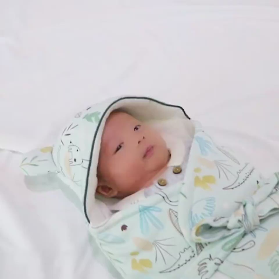 Pure Cotton Thickened Newborn Baby Swaddling Anti-