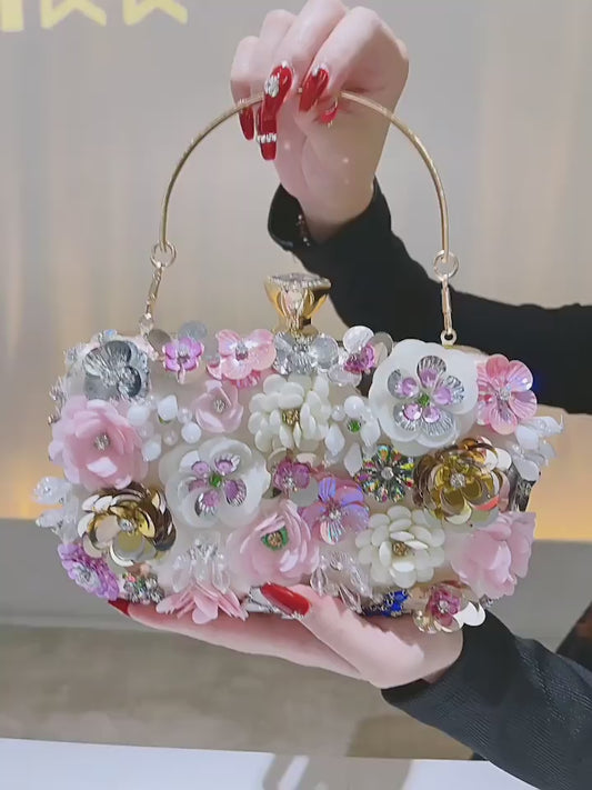 Women Clutches Flower Bags for Formal Evening