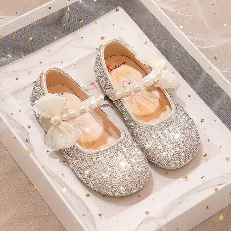 Princess Girls Shoes Children's Small Leather Shoes The New Paragraph in The Spring Baby Crystal Single Girl Soft Bottom Shoes - Mom & Kids