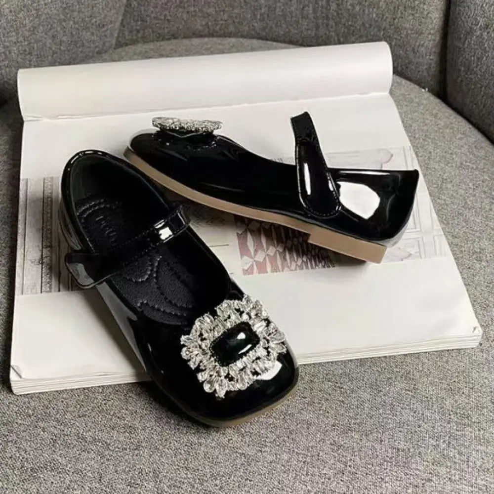 PU Children Leather Shoes Soft Soled Lightweight Shoes Mary Jane Shoe Slip-on Style Girl Princess Shoe Spring Season - Mom & Kids