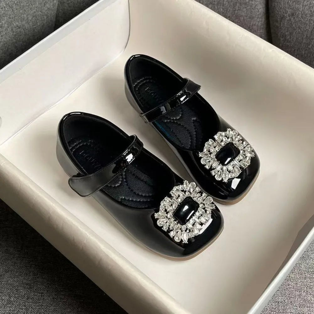 PU Children Leather Shoes Soft Soled Lightweight Shoes Mary Jane Shoe Slip-on Style Girl Princess Shoe Spring Season - Mom & Kids