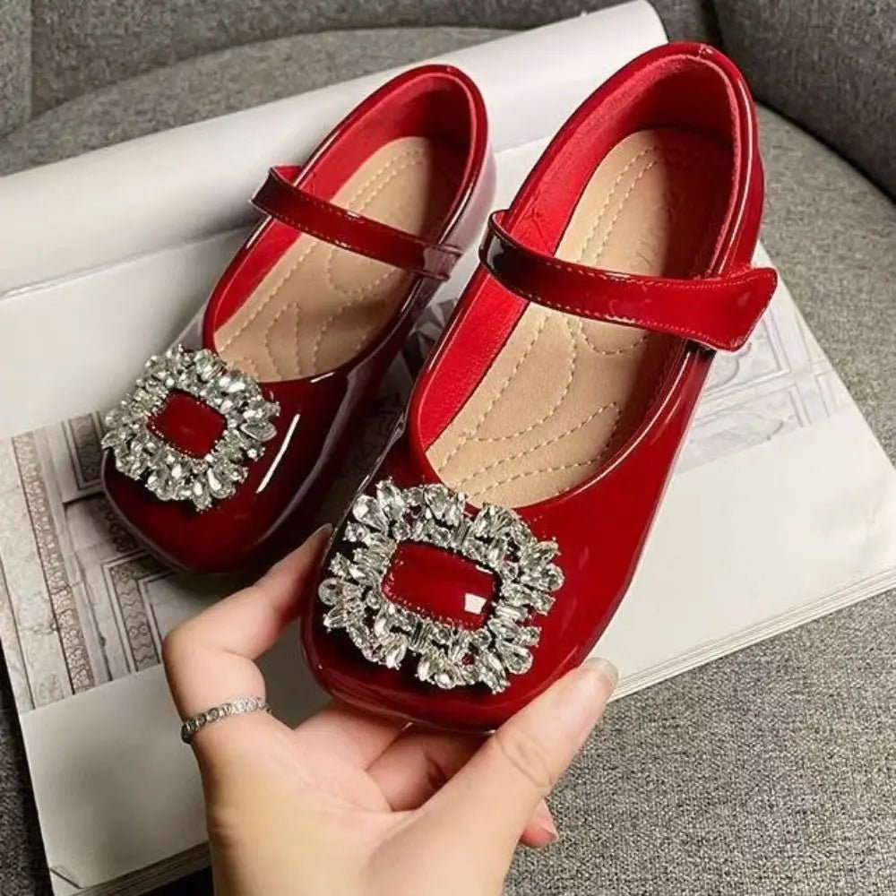 PU Children Leather Shoes Soft Soled Lightweight Shoes Mary Jane Shoe Slip-on Style Girl Princess Shoe Spring Season - Mom & Kids