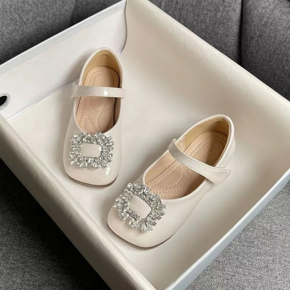 PU Children Leather Shoes Soft Soled Lightweight Shoes Mary Jane Shoe Slip-on Style Girl Princess Shoe Spring Season - Mom & Kids