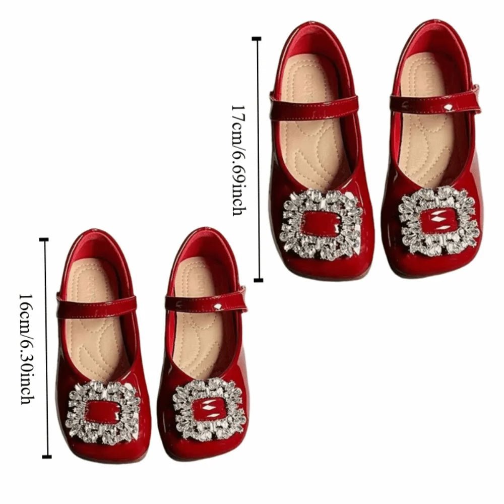 PU Children Leather Shoes Soft Soled Lightweight Shoes Mary Jane Shoe Slip-on Style Girl Princess Shoe Spring Season - Mom & Kids