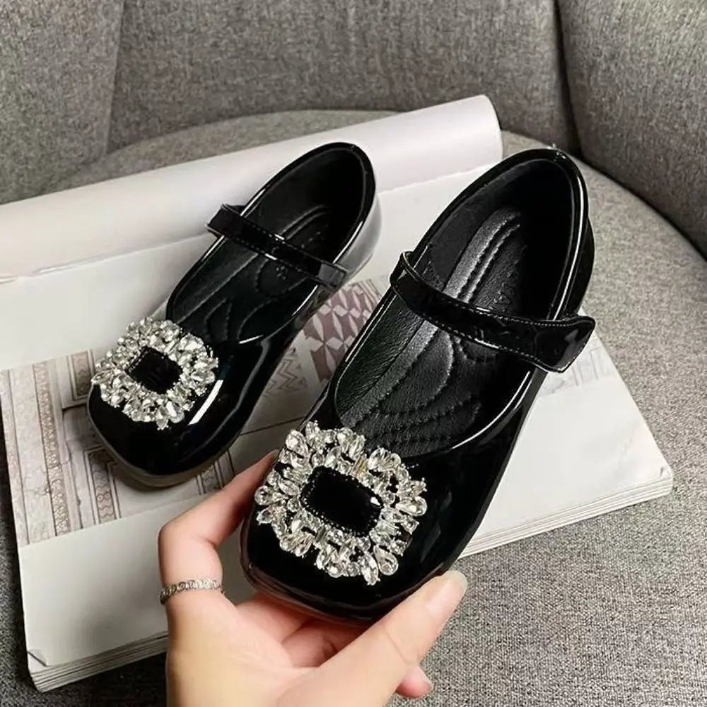 PU Children Leather Shoes Soft Soled Lightweight Shoes Mary Jane Shoe Slip-on Style Girl Princess Shoe Spring Season - Mom & Kids