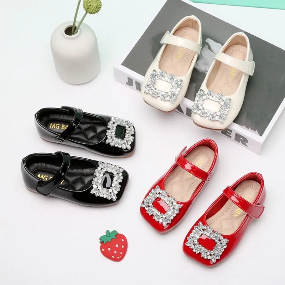 PU Children Leather Shoes Soft Soled Lightweight Shoes Mary Jane Shoe Slip-on Style Girl Princess Shoe Spring Season - Mom & Kids