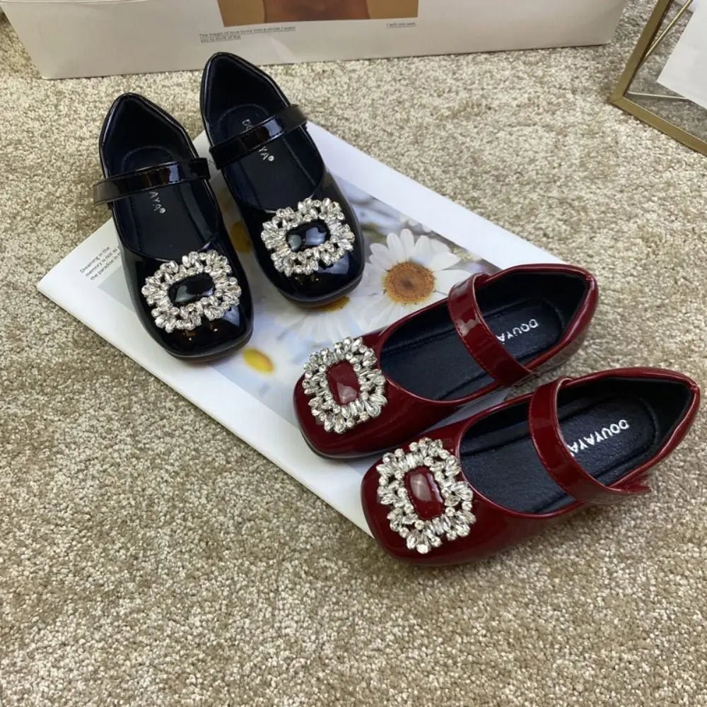 PU Children Leather Shoes Soft Soled Lightweight Shoes Mary Jane Shoe Slip-on Style Girl Princess Shoe Spring Season - Mom & Kids